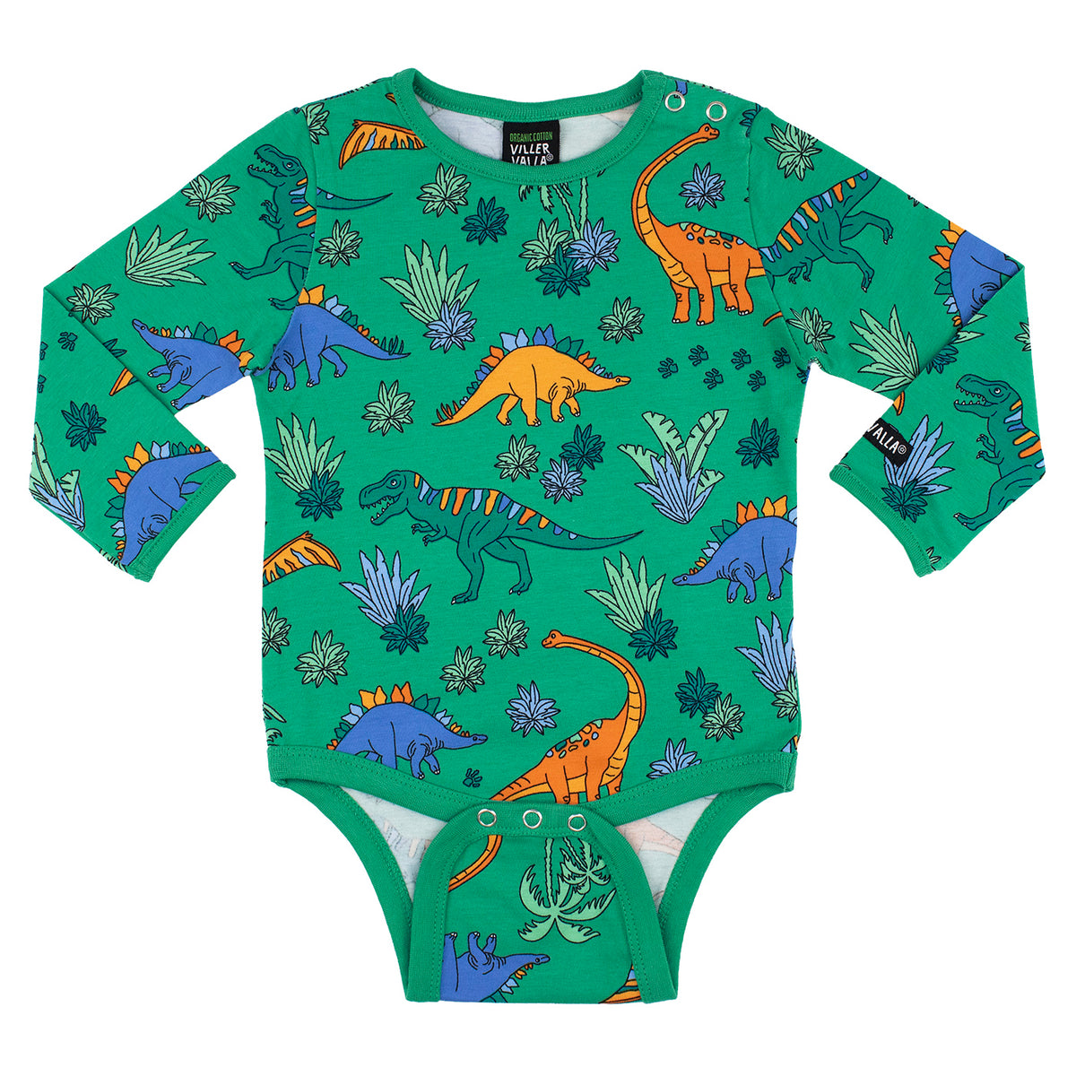 Body cu mânecă lungă Dino – Verdant