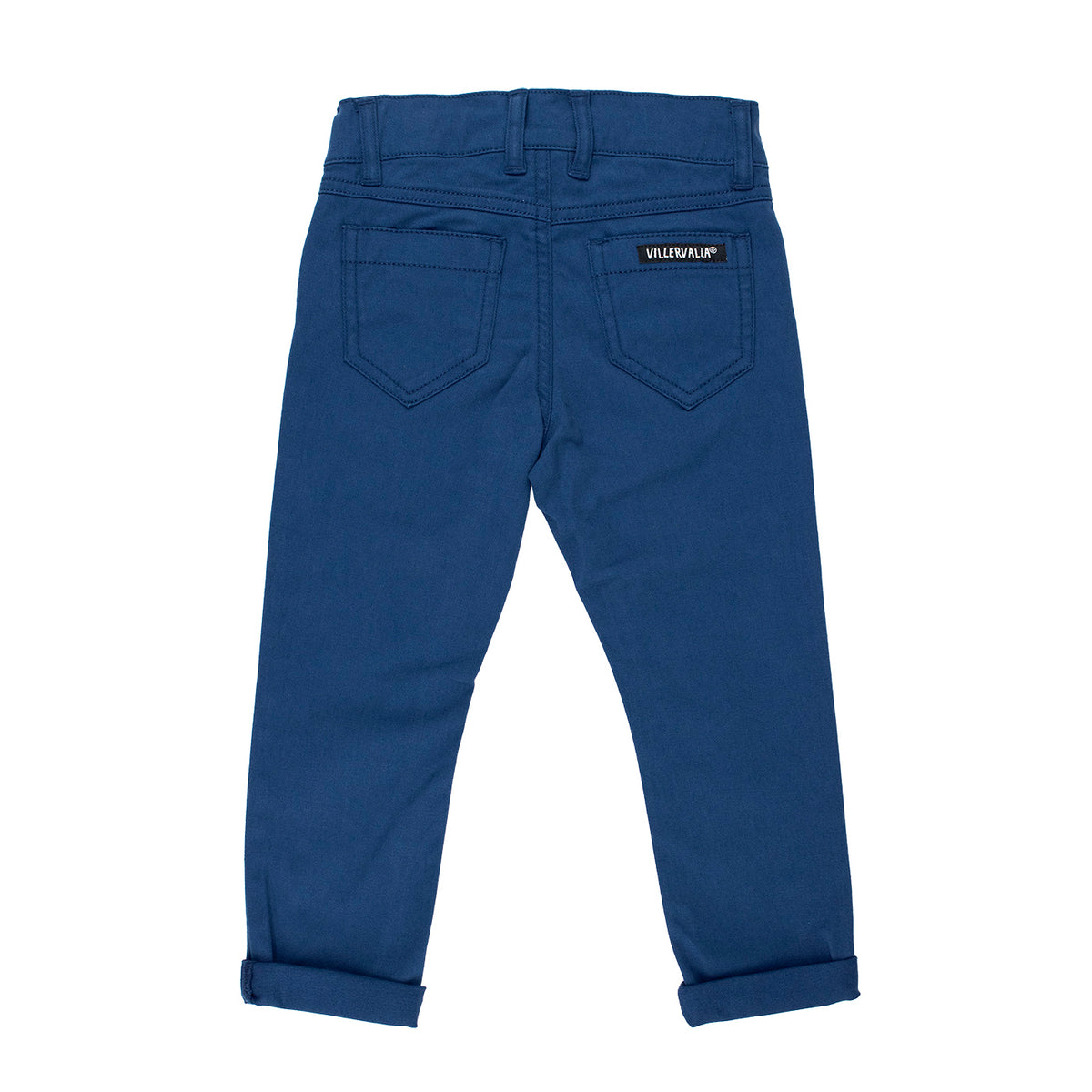 Pantaloni slim din twill elastic – Navy