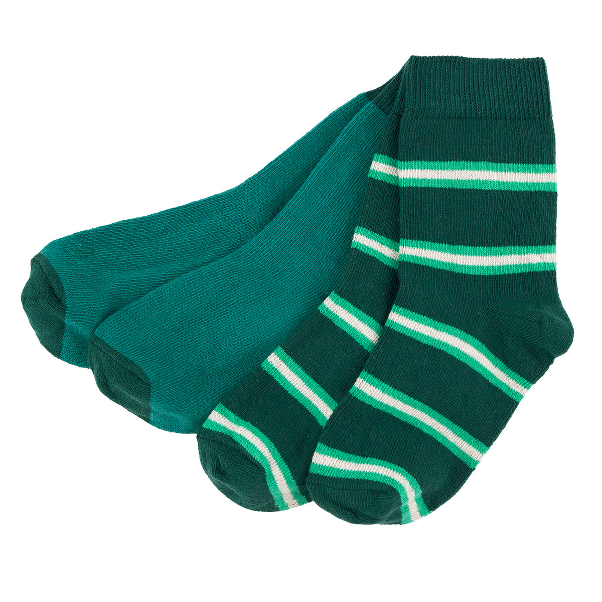 Set 2 perechi de șosete cu dungi – Cypress/Verdant