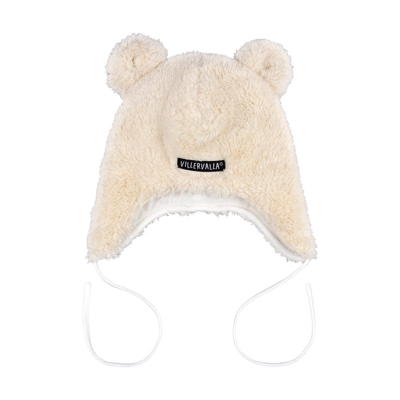 Căciuliță din blăniță cu urechiușe – Light Beige