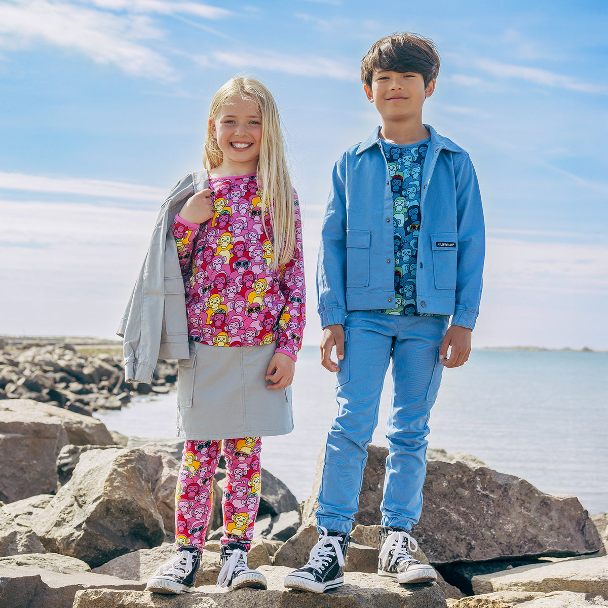 Fustă cargo din twill elastic – Fossil